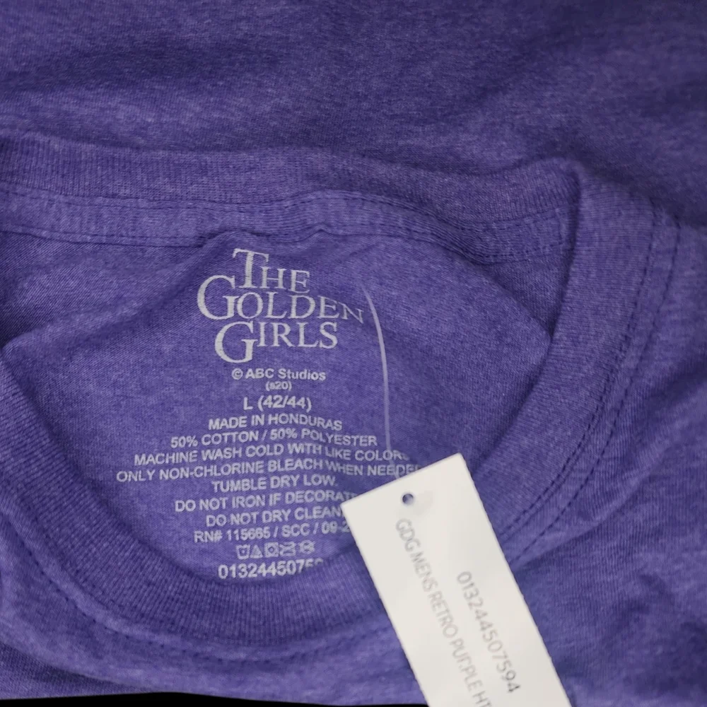 Purple Golden Girls Graphic Tee Adult Large NWT - Picture 3 of 4